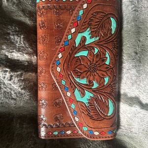 Myra handtooled wallet